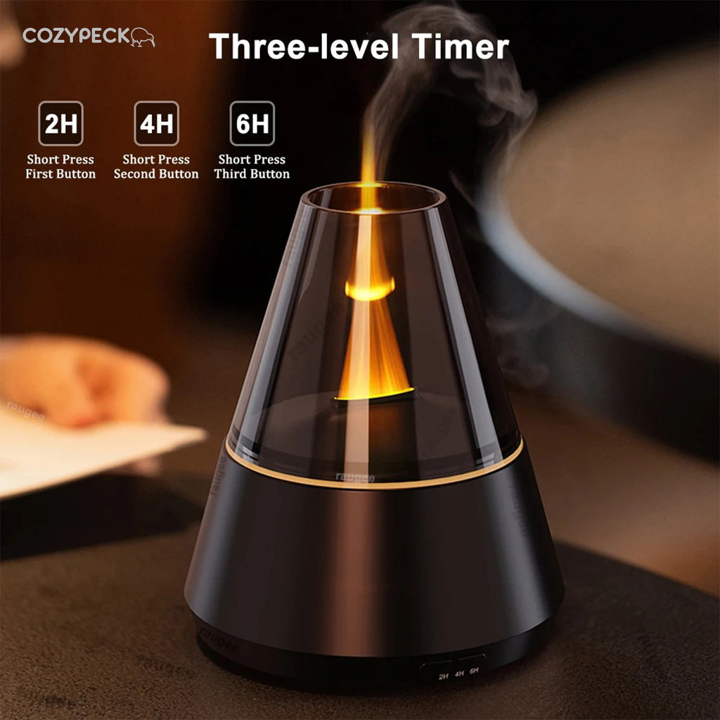 Mini Humidifier with Candlelight Air Diffuser & Essential Oil Humidifier