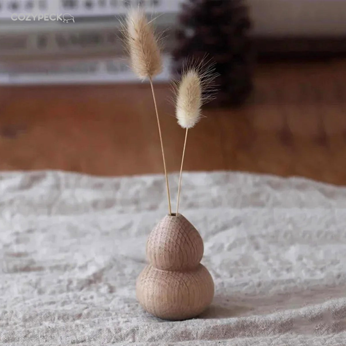 Japanese Wooden Vase for Flower Home Decor Pot