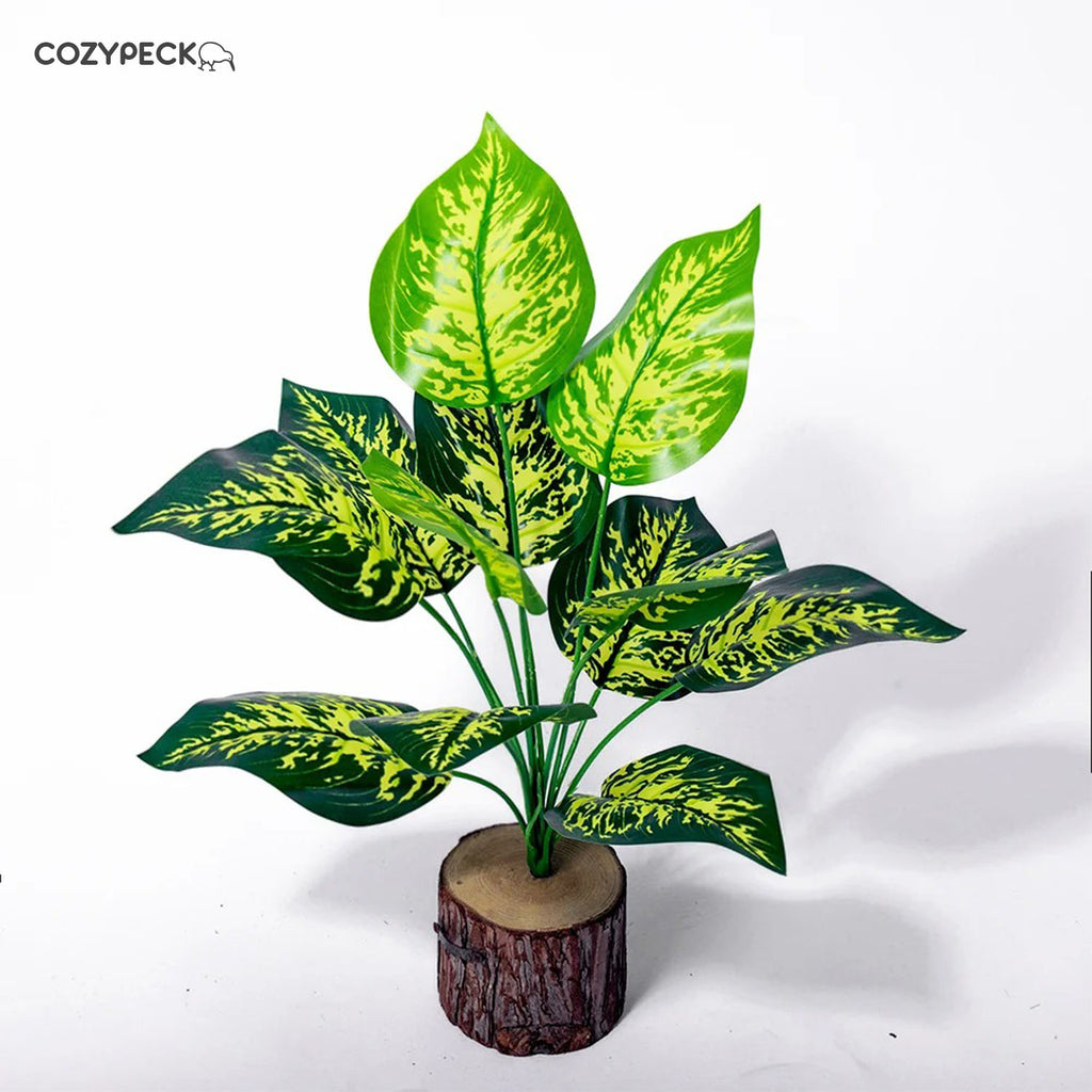 Artificial Monstera & Caladium Palm Plant - Indoor Plants