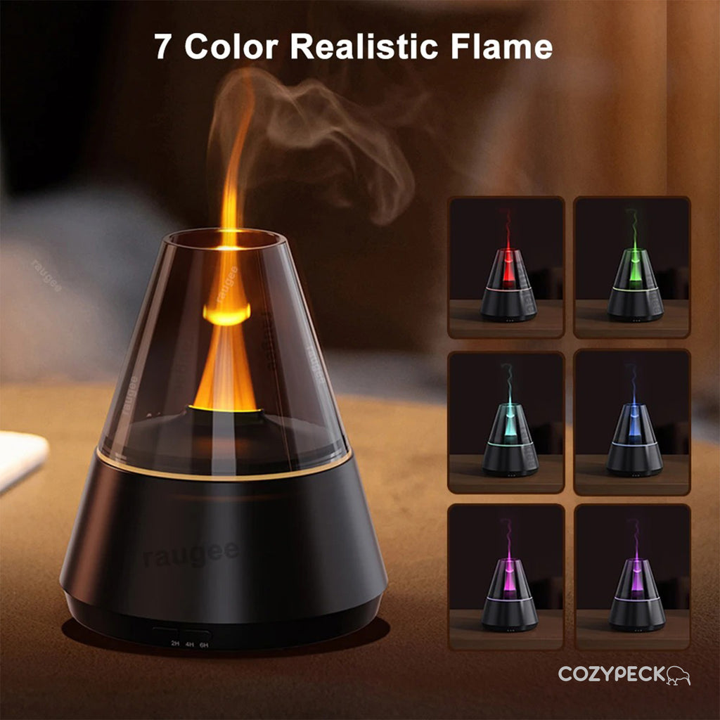 Mini Humidifier with Candlelight Air Diffuser & Essential Oil Humidifier