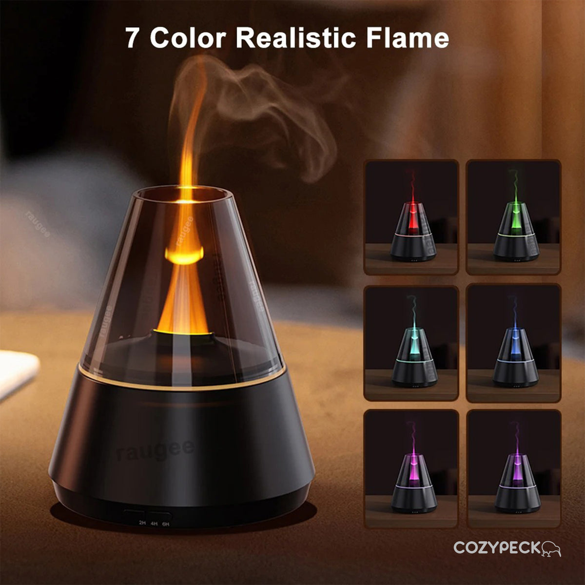 Mini Humidifier with Candlelight Air Diffuser & Essential Oil Humidifier