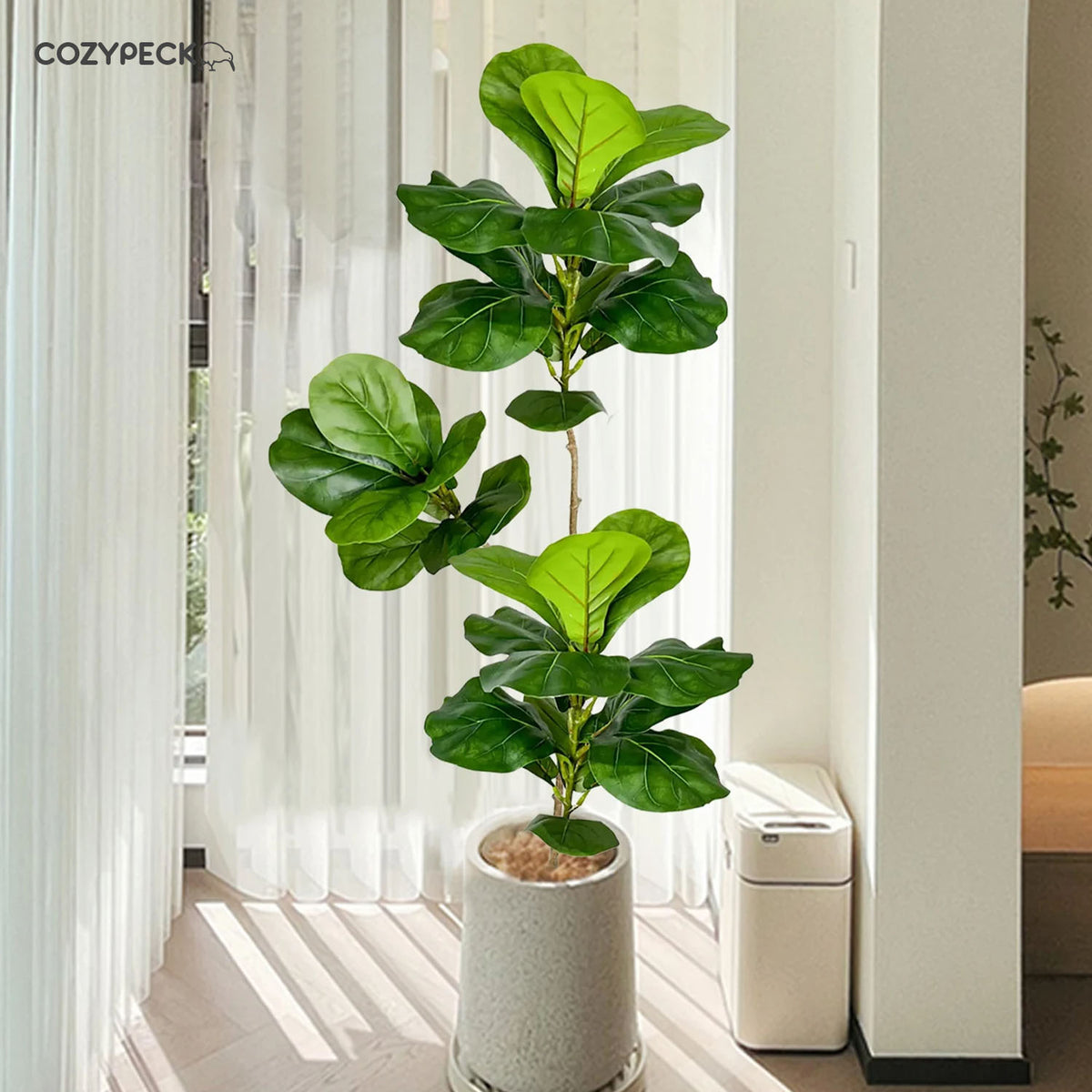 Artificial Fiddle Leaves Plant - Indoor Plants