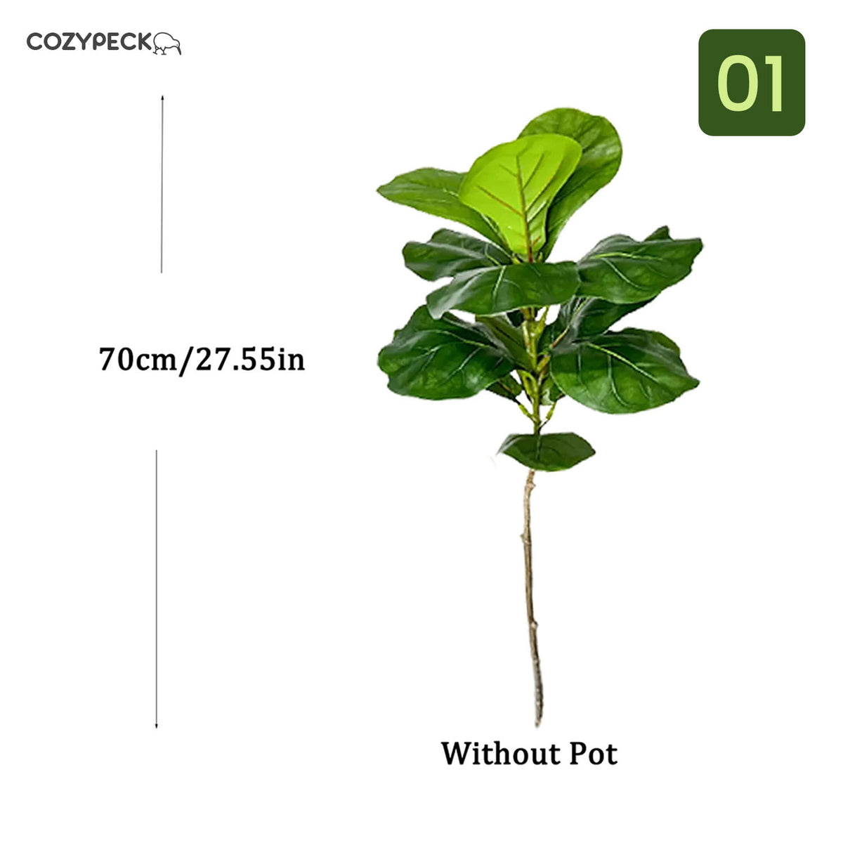 Artificial Fiddle Leaves Plant - Indoor Plants