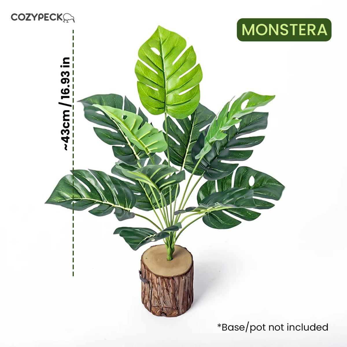 Artificial Monstera & Caladium Palm Plant - Indoor Plants