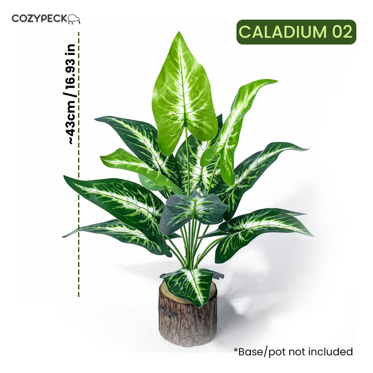 Artificial Monstera & Caladium Palm Plant - Indoor Plants