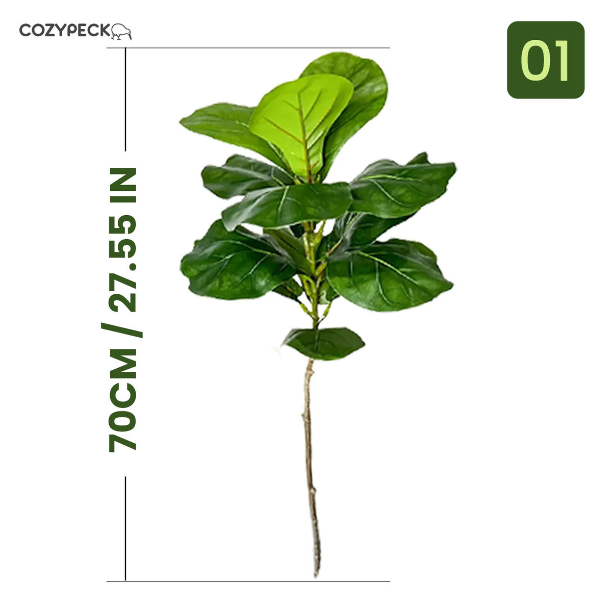 Artificial Fiddle Leaves Plant - Indoor Plants