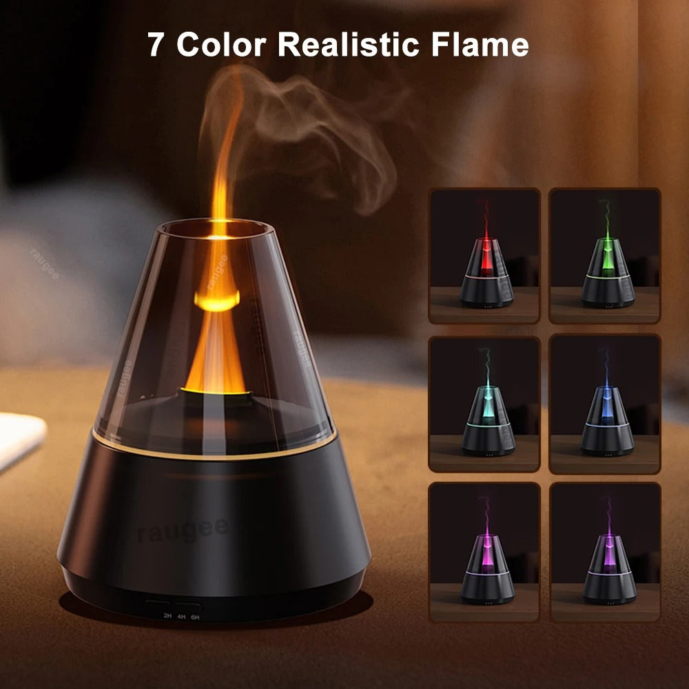 Mini Humidifier with Candlelight Air Diffuser