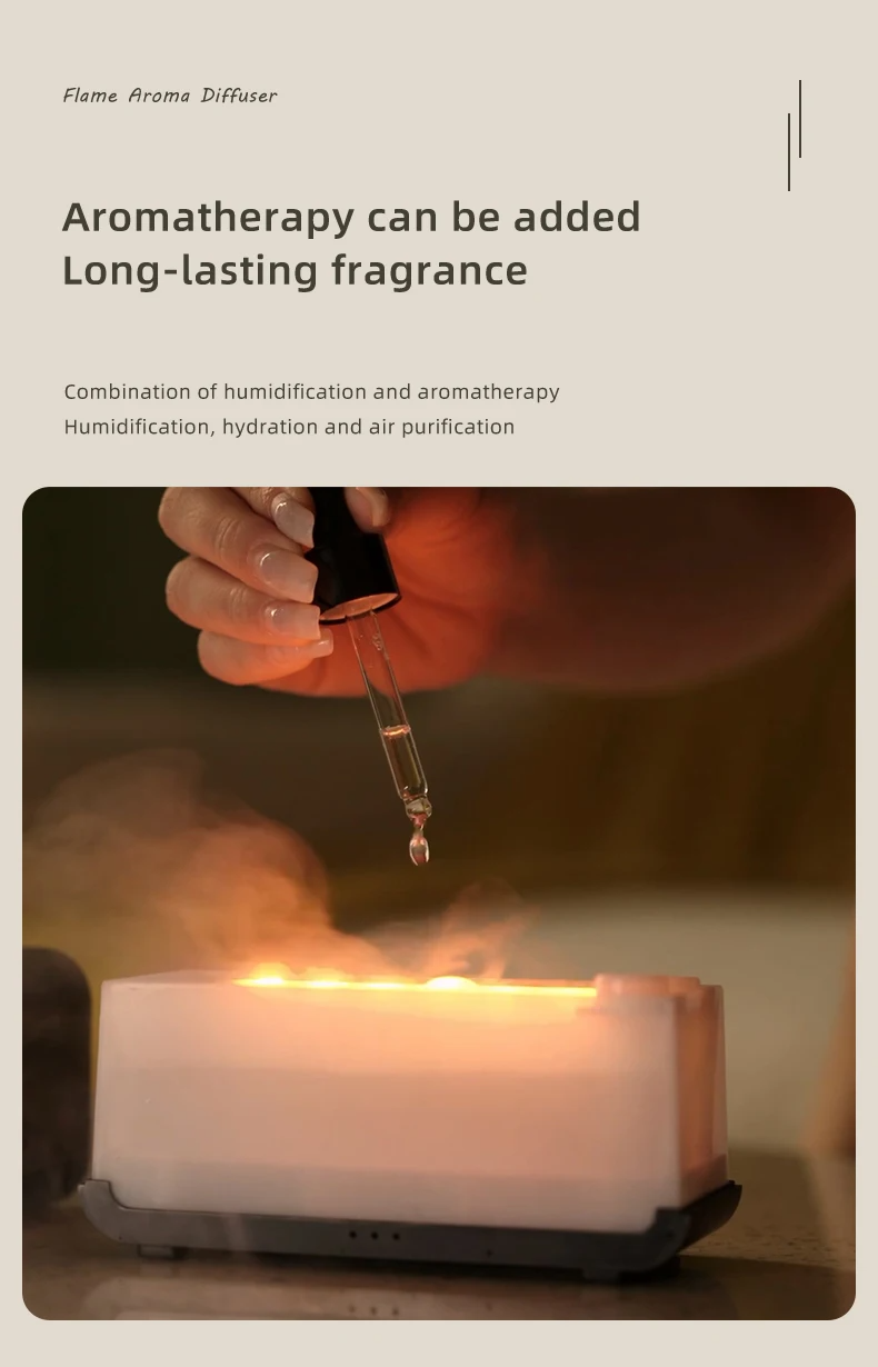 Mini Luchtbevochtiger met Kaarslicht Aroma Diffuser