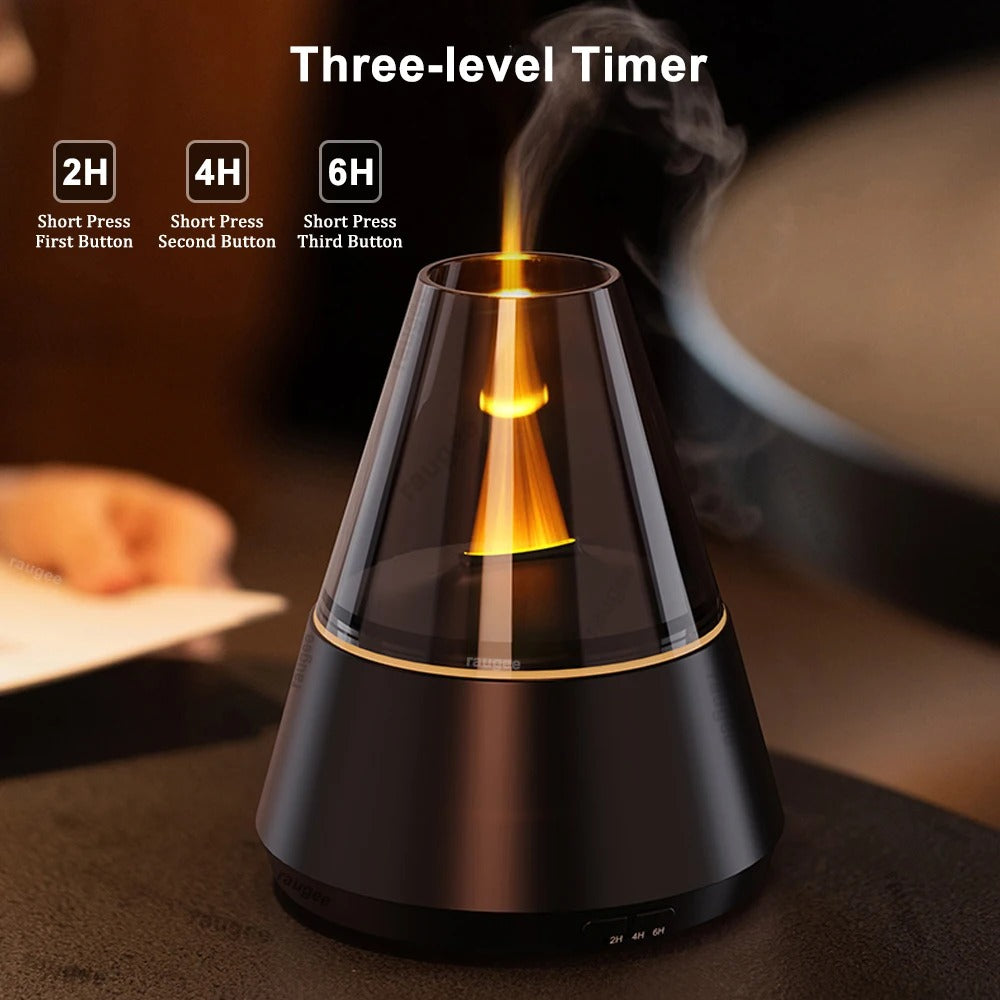 Mini Humidifier with Candlelight Air Diffuser