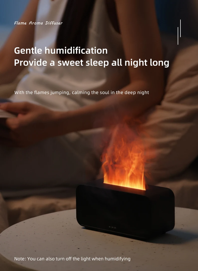 Mini Luchtbevochtiger met Kaarslicht Aroma Diffuser