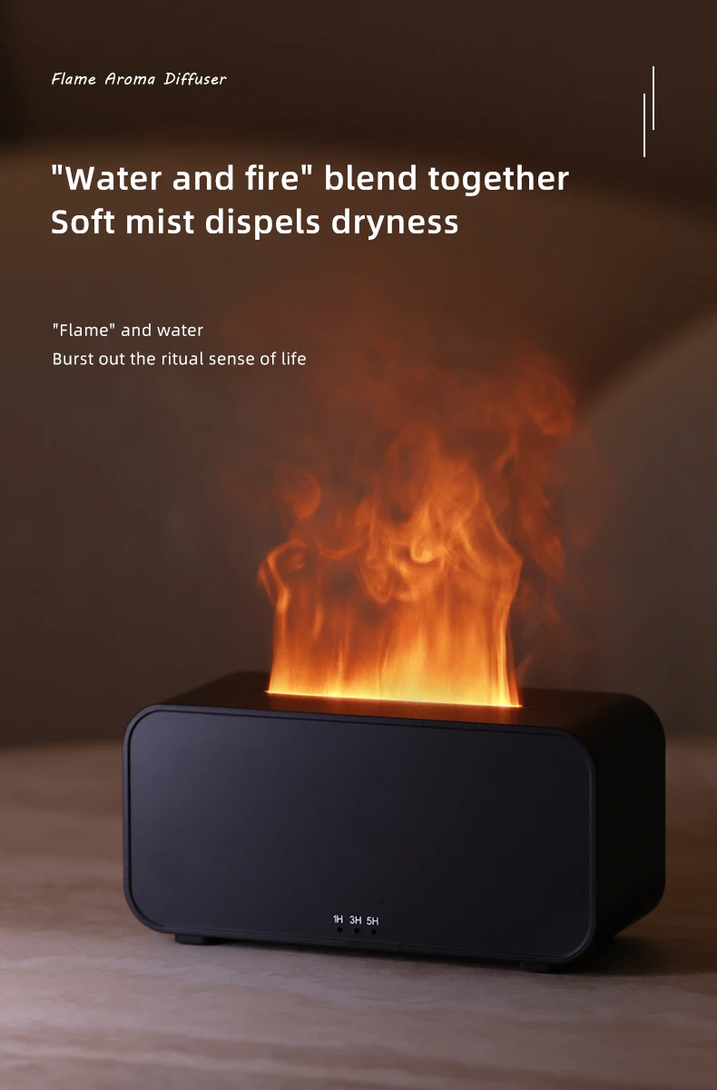 Mini Luchtbevochtiger met Kaarslicht Aroma Diffuser