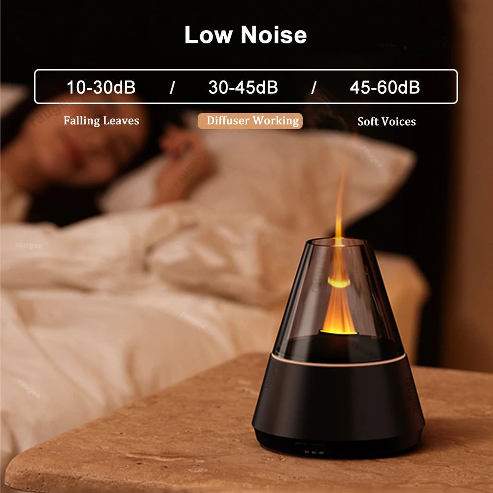 Mini Humidifier with Candlelight Air Diffuser