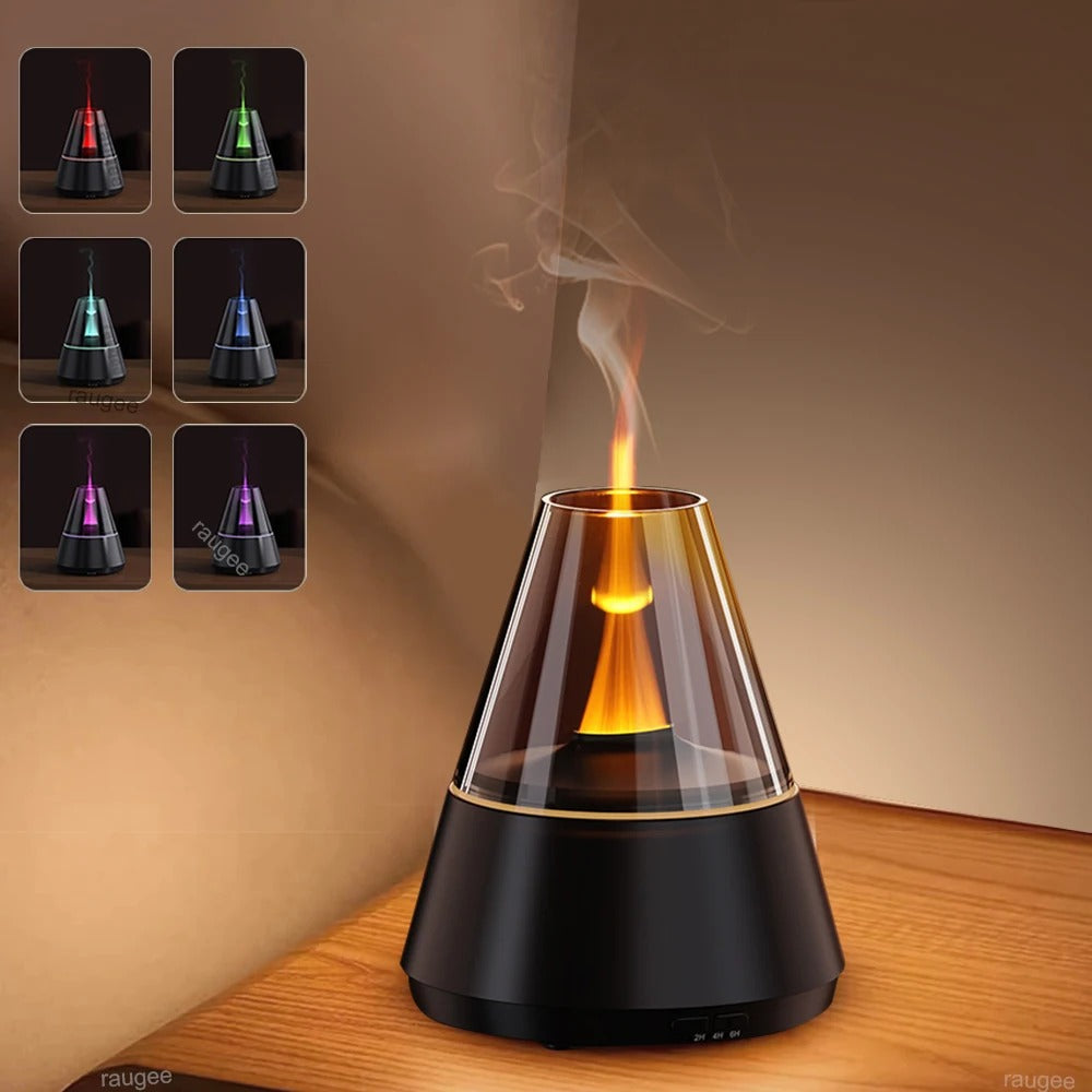 Mini Humidifier with Candlelight Air Diffuser