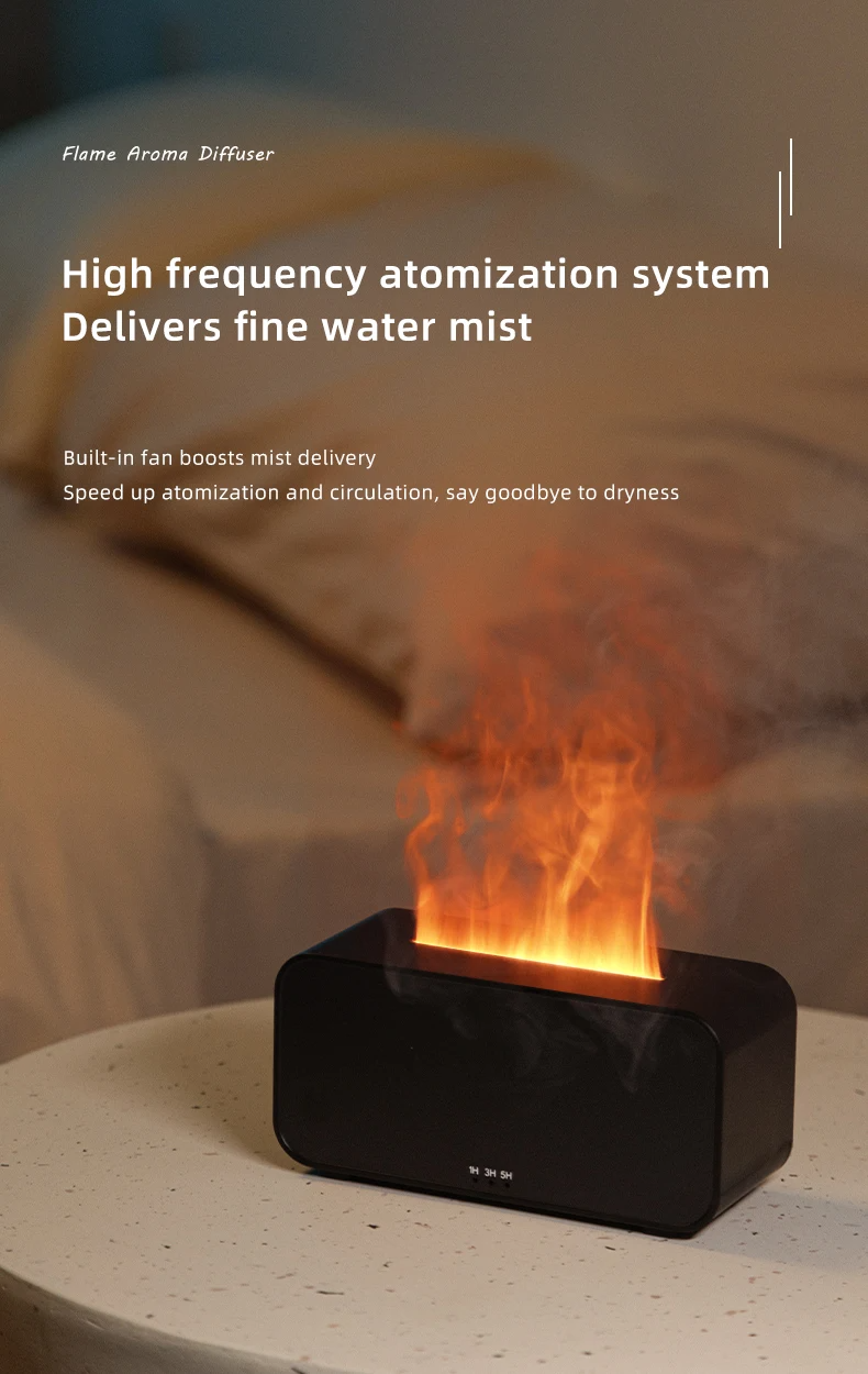 Mini Luchtbevochtiger met Kaarslicht Aroma Diffuser